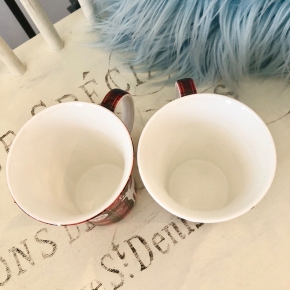 McIntosh, Fine Bone China, Coffee Mugs, Holiday Reindeer, Set of 2, Never Used - Picture 7 of 16